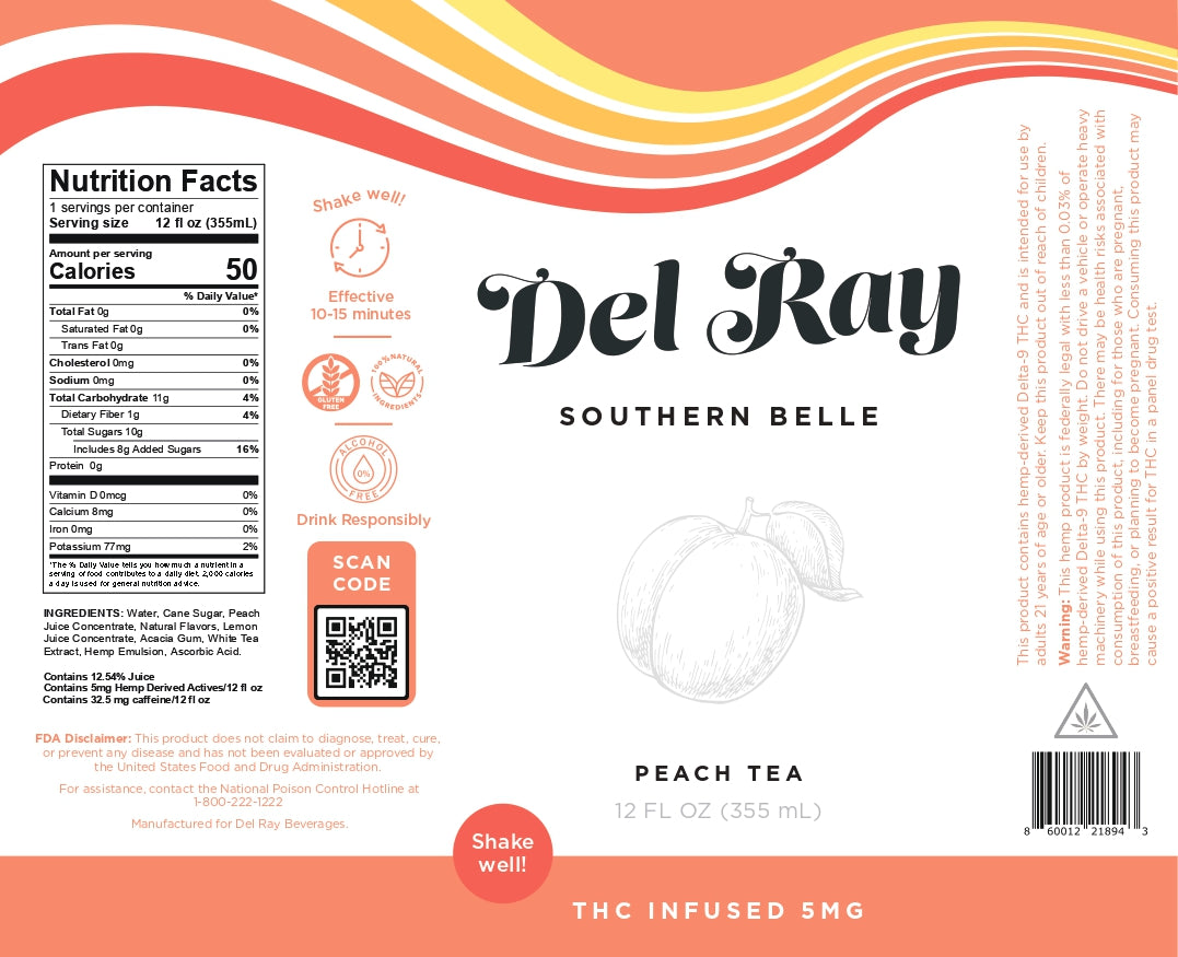Peach Tea 5MG – Del Ray